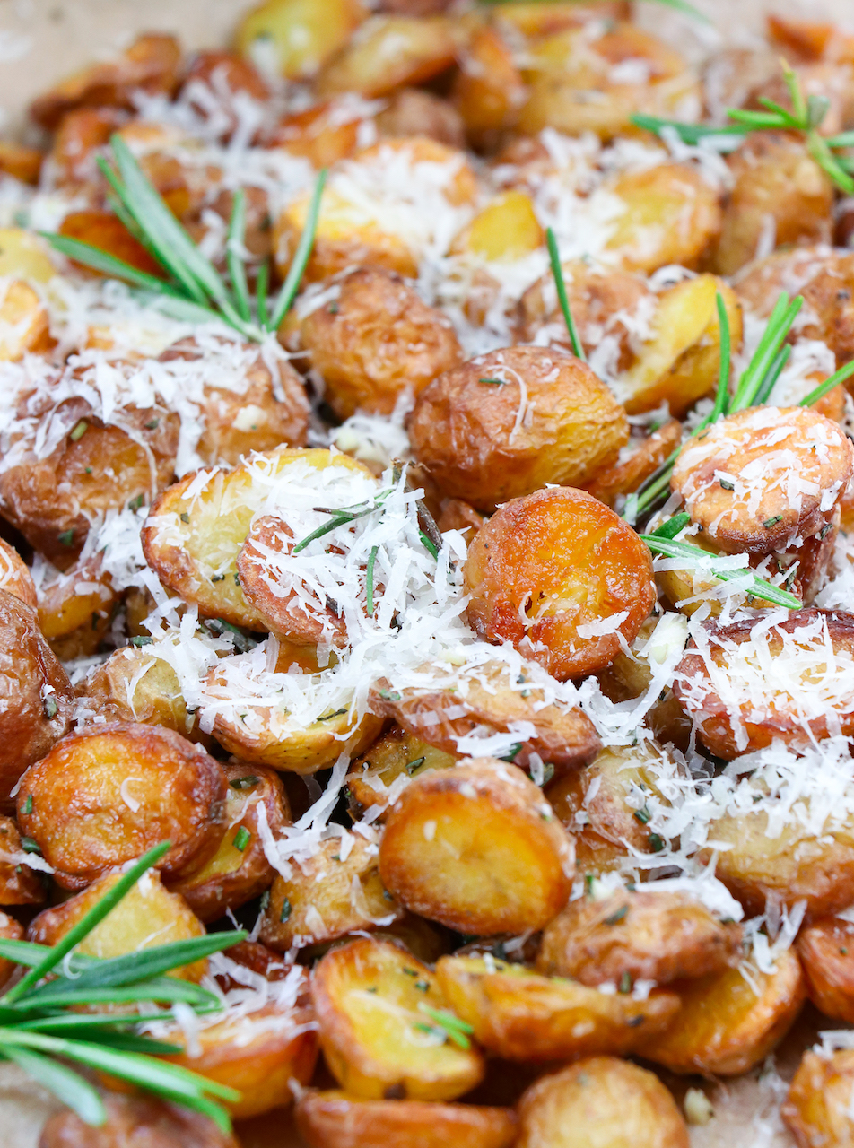 Crispy Garlic Parmesan Potato Bites